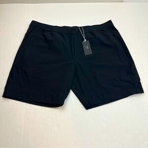 Vince Modern Pull On‎ Jogger Short Mens Size XL Black Pockets Stretch Summer NEW